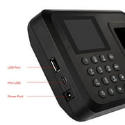 2.4" TFT Employee fingerprint Time Clock Attendance Time Clock Machine Employee Checking-in Recorder LCD Display USB Biometric