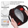 thumbnail image 3 of Fotbe Red Spider On The Web Pattern Lunch Bag, Insulated Lunch Box, Small Leakproof Cooler Food Lunch Containers Reusable High Capacity Lunch Tote Bags for Work, Travel, Outdoor, 3 of 6
