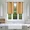 Gold, variant on Gorgeous Home Linen 2pc Short Half Window Foam Lined Backing Grommet Panels Kitchen Tier 28"x 36"(each) Taupe Tan