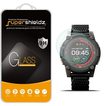 [2-Pack] Supershieldz for Matrix PowerWatch 2 Tempered Glass Screen Protector, Anti-Scratch, Anti-Fingerprint, Bubble Free