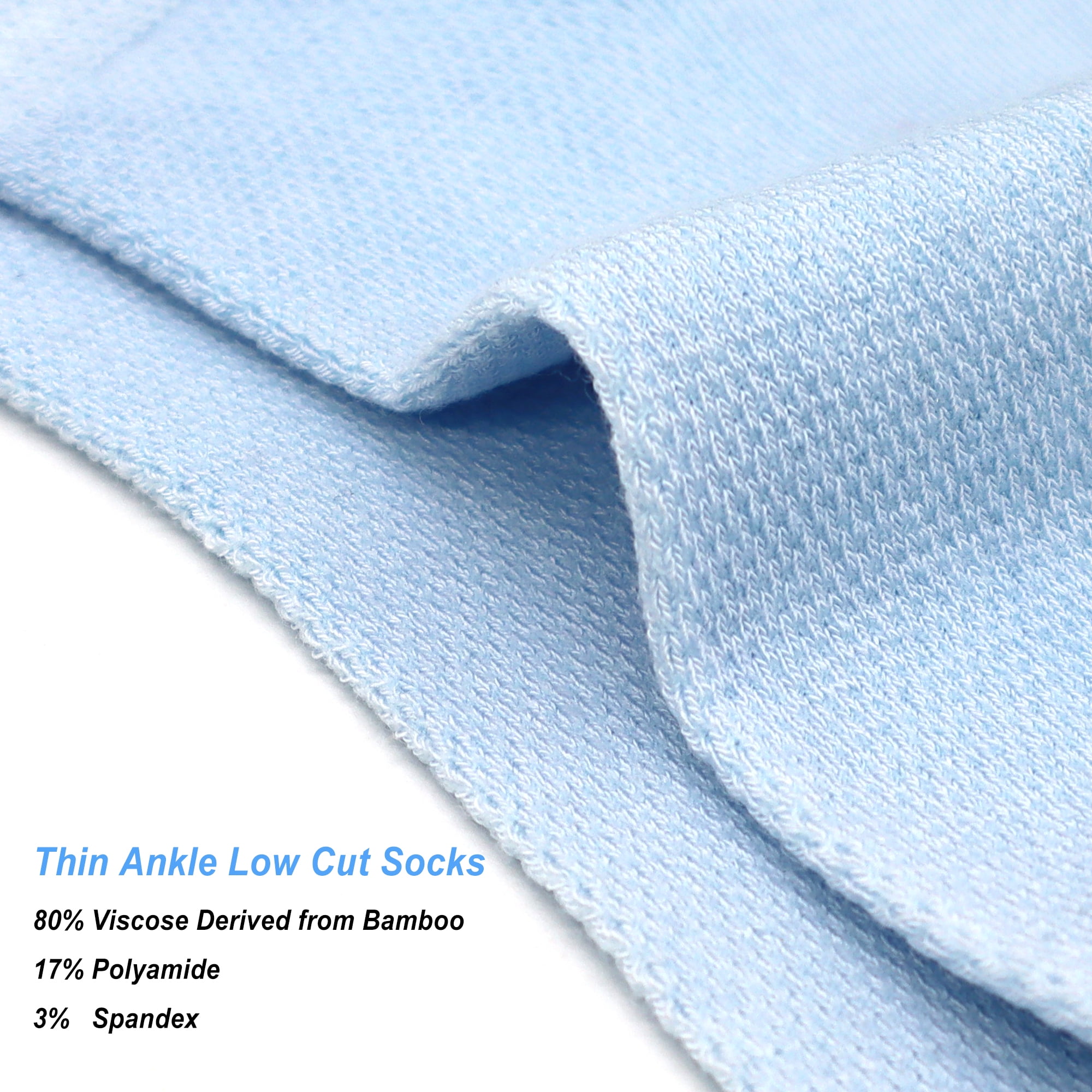 Breathable Viscose Bamboo Mesh Socks for Women – Lightweight, Low-Cut Ankle Odor Free – 50-Pair Bulk Set