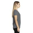 thumbnail image 3 of Ladies' Ultimate Short-Sleeve V-Neck T-Shirt - CHARCOAL HEATHER - L, 3 of 3