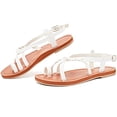 thumbnail image 2 of Ataiwee Women's Flat Slide Sandals - Fashion Casual Braided Toe Ring Cute Summer Shoes., 2 of 7