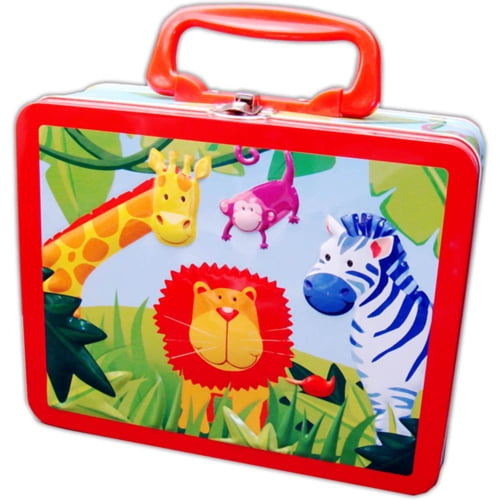 Jungle Animals Metal Favor Container (1ct)