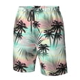 thumbnail image 5 of Naloa Tropical Summer Palm Men's Beach Shorts, Surfing shorts, Swim trunks, Quick Dry Swim Trunks for Surfing Beach Fun - Large, 5 of 9