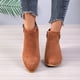 thumbnail image 5 of Teissuly Women’s Lace Up Flat Base Ankle Boots Comfortable Suede Hidden Flat Base Booties Teissuly WER202311210275, 5 of 5