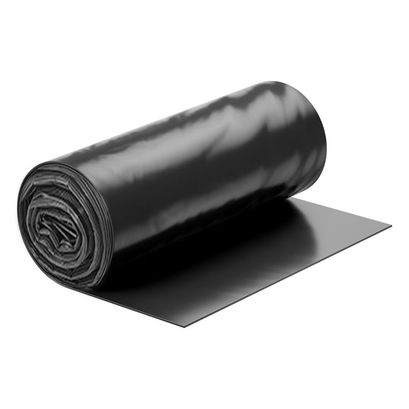 Heavy Duty 4 Mil Plastic Sheeting Roll,3FT x 50FT Black Polyethylene Tarp for Painters,Crawl Space Vapor Barrier,Multi-Purpose Cover