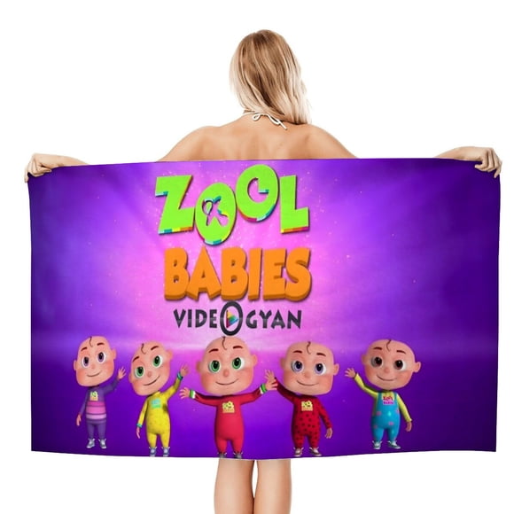 Bebés Zool Toalla de playa de secado rápido con diseño temático, regalo para mujeres y niñas, ideal para cumpleaños, fans, amantes de la música, uso en la playa o al aire libre, 78 × 160 cm