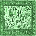 thumbnail image 1 of Ahgly Company Indoor Square Animal Emerald Green Traditional Area Rugs, 8' Square, 1 of 4
