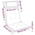 thumbnail image 2 of vidaXL Highback Chair Cushion Set of 6 Wine Red, 2 of 9