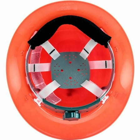 Sellstrom B2836640 Jackson Safety Blockhead Full Brim Hard Hat - Non-Vented 6 Point Ratchet Suspension, Orange