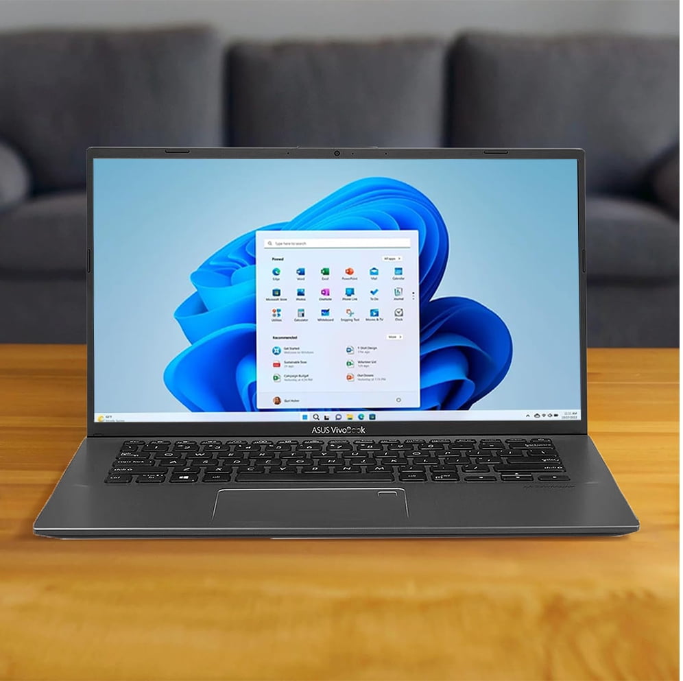 ASUS VivoBook 14'' FHD Laptop, AMD 2-Core Ryzen7 3700U, 8GB DDR4 RAM, 512GB NVMe SSD, AMD Radeon RX Vega 10 Graphics, Backlit Keyboard, WIFI, HDMI, Fingerprint, Windows 10, Gray + Tigology Accessories