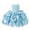 Sky Blue, variant on HJYCHN Dresses for Girls Spaghetti Strap Square Neck Party Dress with Pleated Bodice and Layered Ruffled Skirt for Kids Dress 5-6 Years