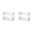 thumbnail image 4 of Maytalsory Bathroom And Sink Storage Cabinet Kitchen Kitchen Shelf Transparent Color Say Goodbye Cluttered Functional Solution Transparent color 2 2Set, 4 of 6