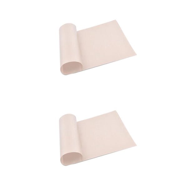 Injueey Alfombrilla para hornear Reutilizable Antiadherente Horno Pastelería Almohadillas para cocinar Panadería Blanco S 2piezas