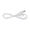 White, variant on USB Charging Cords Flexible Charging Cables Suitable for Electric Shavers PVC and Copper Construction 1.24M Length