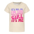 thumbnail image 3 of Tiijoy Girls Birthday Short Sleeve T-Shirt Letter Print Crew Neck T Shirt Tee, Sizes 18-24 Months, 3 of 4