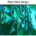 thumbnail image 3 of In the Breeze 5257 — 40-inch Teal Iridescent Jellyfish 3D Windsock — Simmering Windsock with Inflatable Head and Free-Flowing Tentacles, 3 of 6