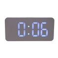 thumbnail image 1 of Shisuyan LED Digital Clock with Alarm for Home Simple Grey Plastic Design Fits Any Room Decor 4.7 Inches, 1 of 8