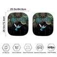 thumbnail image 2 of Garronmavis Mandala Flower Hummingbird 2 Pack Car Front Windshield Sunshade Block Sun Glare Anti-UV Car Visor Sunshades Universal Fit for SUV Sedan Van, 2 of 5