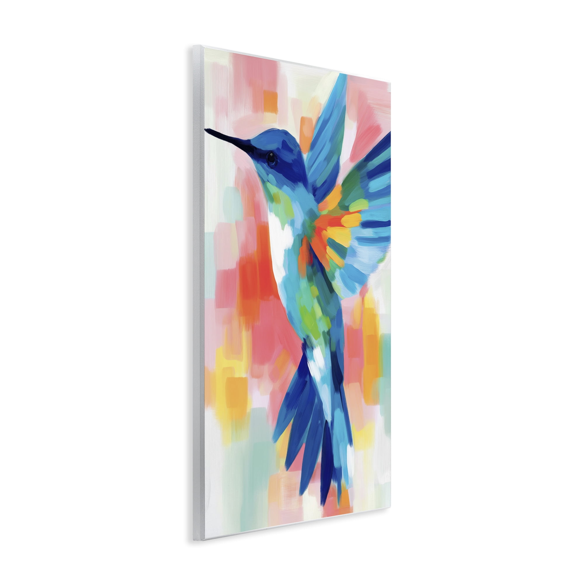 Stupell Industries Blue Hummingbird in Flight Wall Plaque Art, design by Chromatic Storm Studio