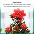 thumbnail image 3 of Naiovety mesita de noche Navidad Artificial Mini árbol Hotel PVC simulación de Navidad árboles falsos decoración Festival banquete decoración Kits de decoración para fiestas A-S07 Naiovety HA069270-01, 3 of 6