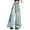Blue, variant on Ruyang Girls Wide Leg Cargo Jeans Teen Trendy Ripped Hip H𝐨p Pants Elastic High Waisted Baggy Vintage Denim Bottoms Winter Clothes