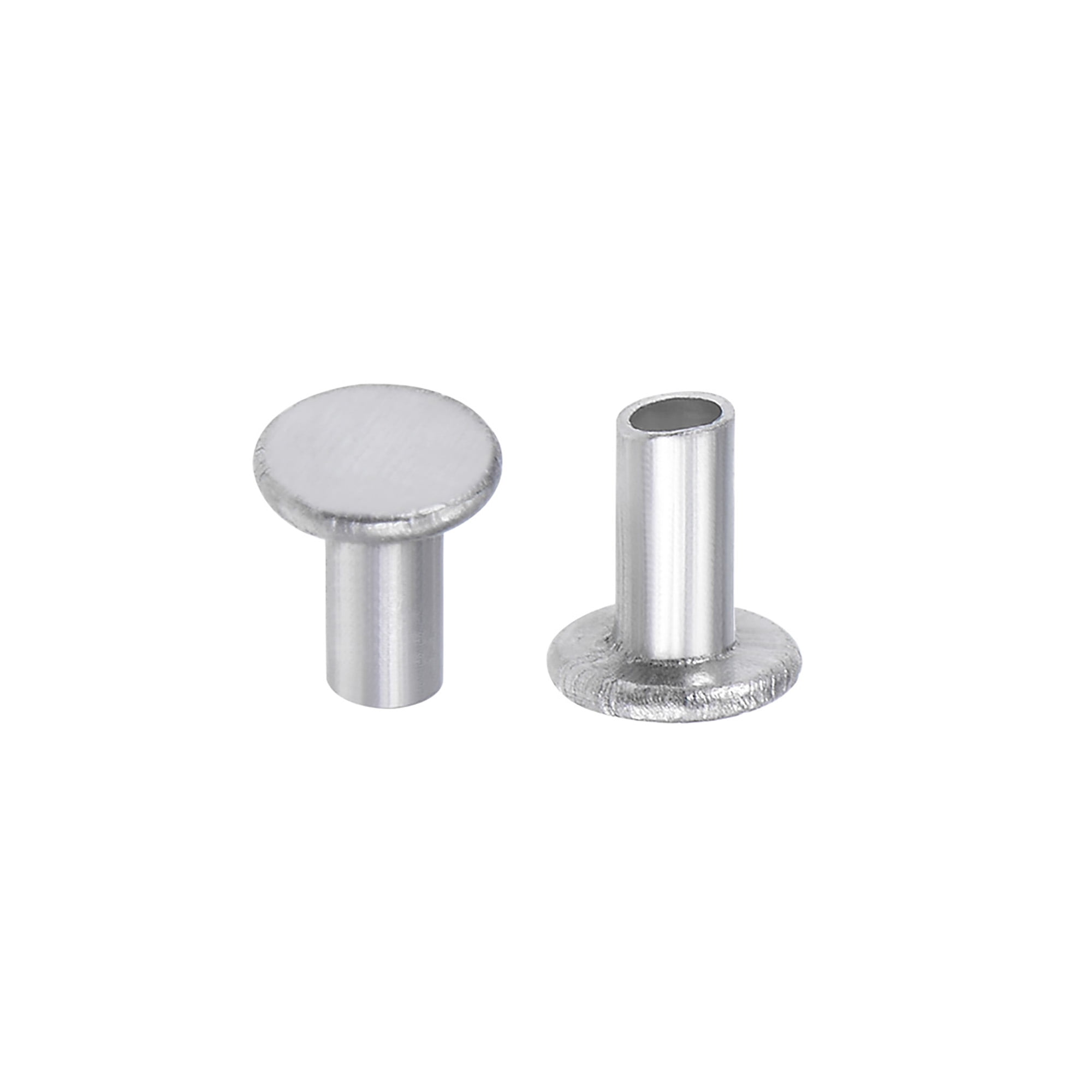 3-16mm L Semi-round head Aluminum solid rivets percussion rivet 100Pcs M2* 