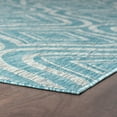 thumbnail image 5 of 2x10 Water Resistant, Indoor Outdoor Runner Rugs for Patios, Hallway, Entryway, Deck, Porch, Balcony or Kitchen | Outside Area Rug for Patio | Seafoam, Geometric | Size: 2'3'' x 10', 5 of 8
