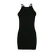 thumbnail image 4 of Vestido sin mangas de color puro de verano para mujer, elegante vestido de tirantes a la moda para trabajo de oficina, citas, negro M, 4 of 12