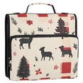 thumbnail image 5 of FORMRS Zipper Binder with Shoulder Strap 2-inch Ring 500 Sheet Capacity File Bag, Christmas Forest, 5 of 5