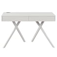 thumbnail image 3 of Furniture of America Alto Wood Writing Desk with USB in Luminous White, 3 of 15