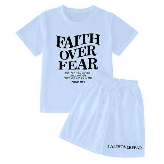 Kids Girl Pajamas Set Graphic Letter Print Crewneck Soft Comfort Short Sleeve Top and Shorts Set Summer Girls Outfits Set Kids Pajamas for Girls 5-6 Years