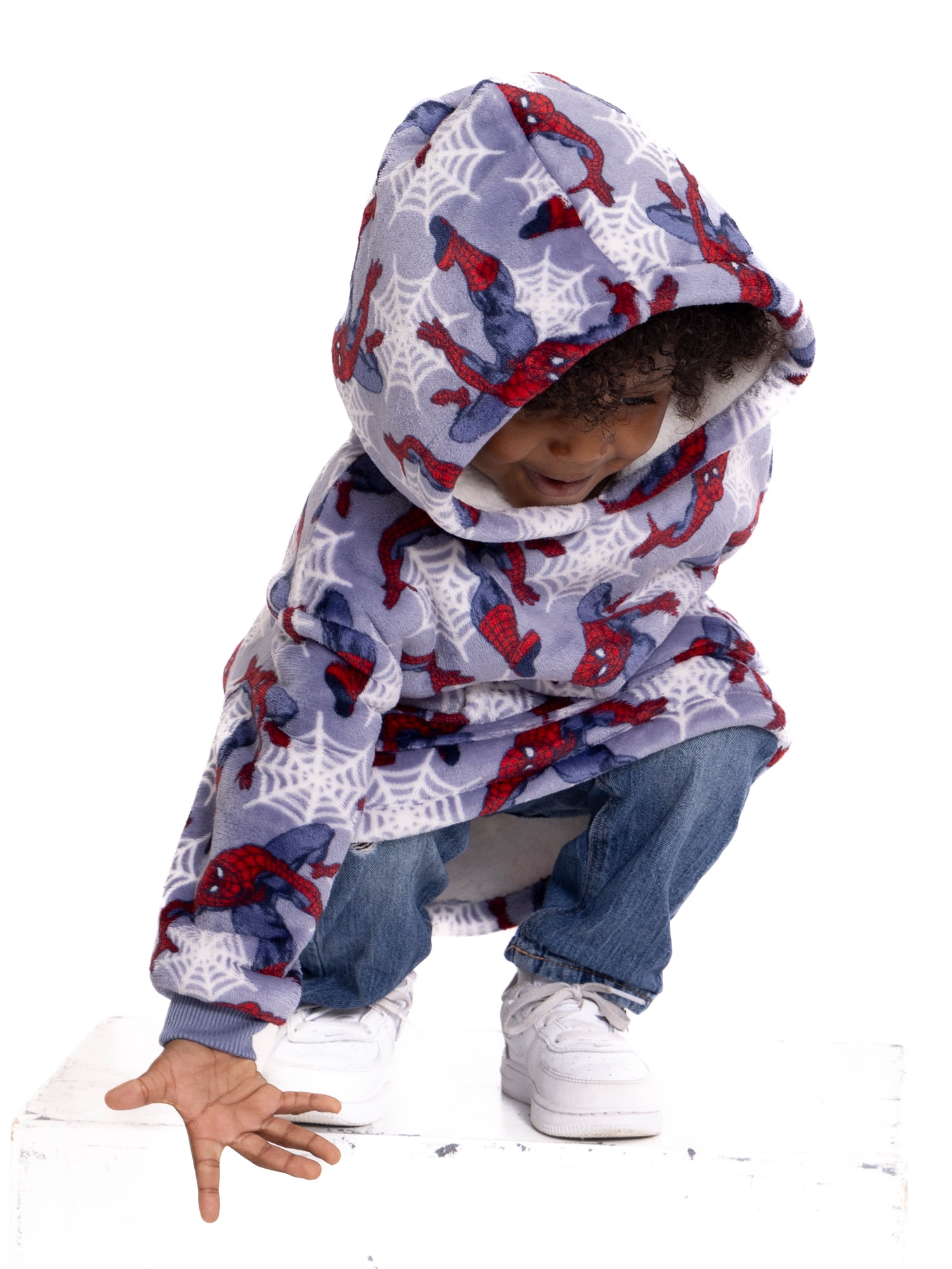 Spider-Man Toddler Boy Super Soft Snugit Hoodie, Sizes 12 Months-5T