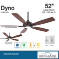 thumbnail image 2 of Minka-Aire Dyno - LED 52" Ceiling Fan with 5 blades - Oil Rubbed Bronze w/ Extra Wall Control - F1000-ORB-W, 2 of 3