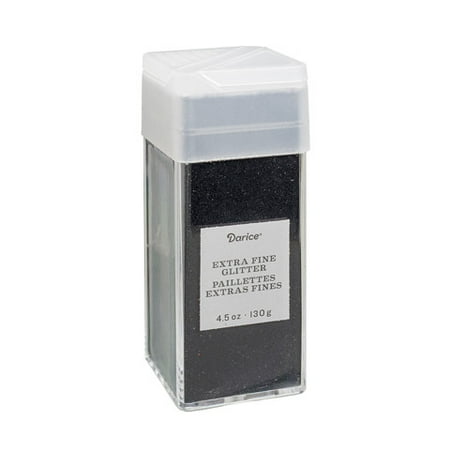 - Extra Fine Glitter: Ebony, 4.5 ounces