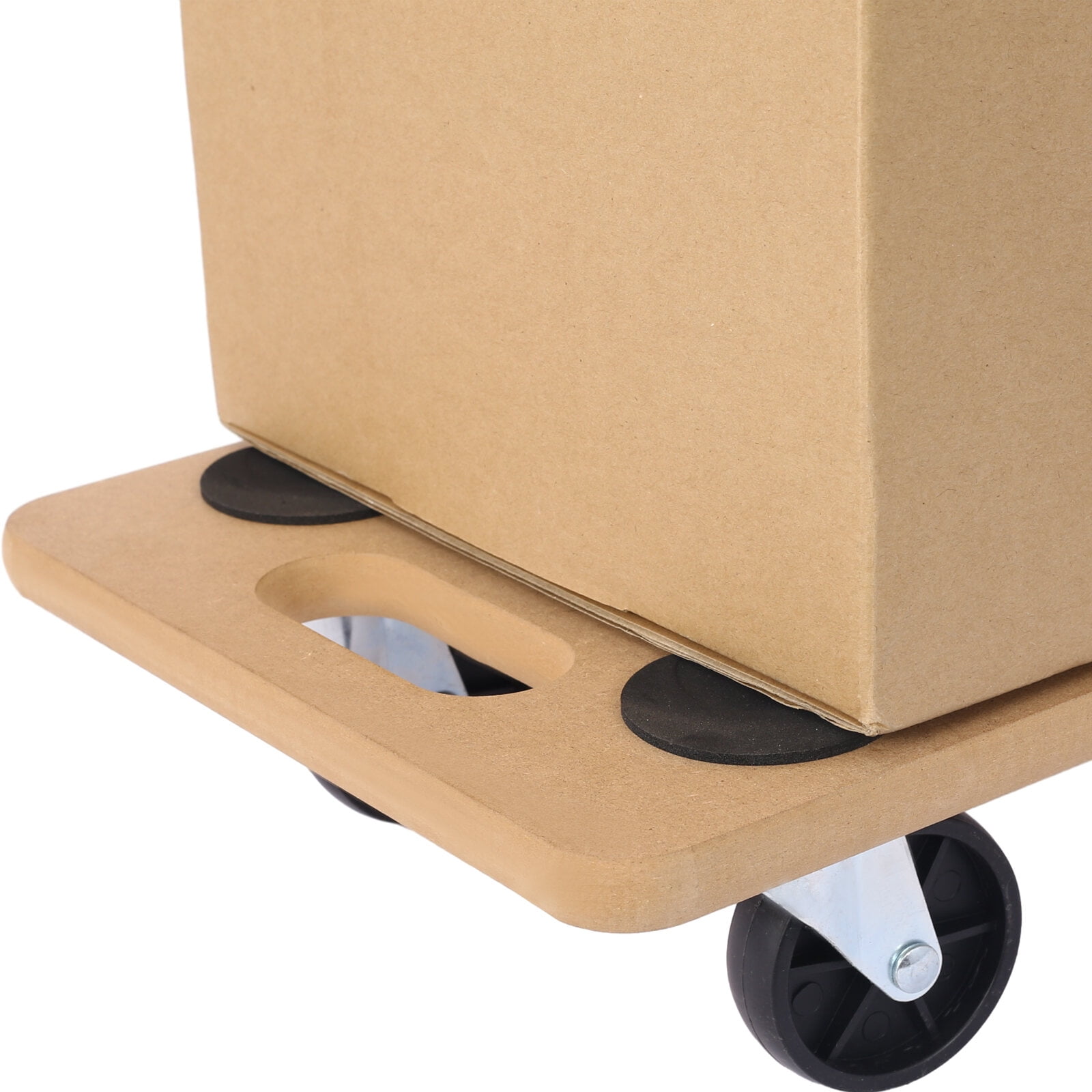 , Furniture Moving Dolly, Heavy Duty Wood Rolling Mover with Wheels for Piano Couch Fridge Heavy Items, Securely Holds 500 Lbs (2pcs 22.8" x11.2" Platform), Natural ,Mdf ,
