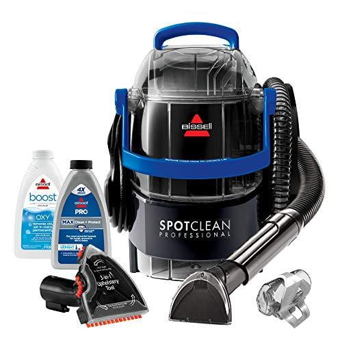 Bissell 2891B SpotClean Professional Portable Carpet and Upholstery Deep Cleaner with Full-Sized 5.9 Amp, 5Ft Hose with 3&quot; Tough Stain Brush, 3-in-1 Stair and Hydro-Rinse self-Cleanin