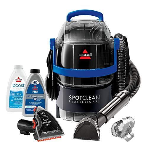 Bissell 2891B SpotClean Professionnel Portable Tapis et Tapis d'Ameublement Nettoyeur Profond avec Pleine Grandeur 5,9 Amp, Tuyau de 5 Pieds avec 3 & quot; Brosse à Taches Tenaces, Escalier 3 en 1 et Auto-Nettoyage Hydro-Rinçage