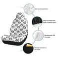 thumbnail image 3 of Goofa Black Squirrel Printed Car Seat Covers, Automotive Seat Covers for Cars Trucks and SUVs, Quick Setup Universal Fit Elastic Seat Covers-2 PCS, 3 of 6
