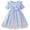 Light Blue, variant on Bmisegm Girls' Dresses Bowknot Design with Gradient Mesh Skirt Summer Short Sleeve Party Short Flowy Dress for Kids 3-8 Years Light Blue,7-8 Years