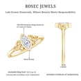 thumbnail image 5 of Rosec Jewels Lab Grown Diamond Ring - Marquise Engagement Ring - EF-VS Quality, 18K Yellow Gold, US 9.50, 5 of 8