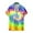 Blue1, variant on Shirts for Men Tie-Dye Printed Collared Short-Sleeve Shirt,Sizes S-3XL