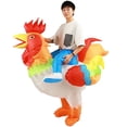 thumbnail image 5 of Disfraz inflable de gallo colorido para fiesta de Halloween, divertidos accesorios para el escenario del Día del Niño, 5 of 5