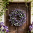 thumbnail image 7 of DefiDgd Artificial Spring Wreath,Colorful Lavender Wreaths for Front Door,Decorative Wreath for Farmhouse Home Wedding Party Wall Windows Garden Outdoor(D), 7 of 7