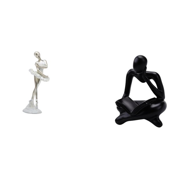 Figura De Bailarina Pensante Abstracta Moderna, Escultura Artística Para Dormitorio, Sala De Estar, Oficina, Estantería De Mesa, Decoración De Entrada