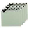 1/5 Cut Tab A to Z Steel Top Tab Guides - Gray (25/Set)