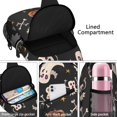 thumbnail image 4 of Sling Backpack,Playful Halloween Ghosts Pattern Sling Bag with Water Bottle Holder,Waterproof Sling Bag for Men/Women with Headphone Jack for Hiking,Travel, 4 of 6