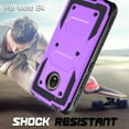 thumbnail image 5 of Moto E4 Case, Moto G5 Case, Mignova Shockproof Protection Case Cover with Swivel Belt Clip and Kickstand for Motorola Moto E (4th Generation)/Moto G (5th Generation) (Purple), 5 of 5