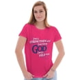 thumbnail image 3 of I Am Your God Strengthen Help Womens Slim Fit Graphic Tee Brisco Brands S, 3 of 5